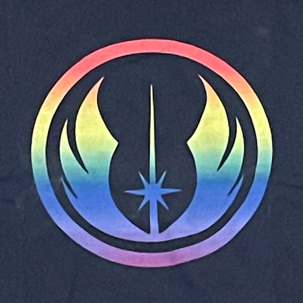 Jedi Rainbow Mens T-shirt
